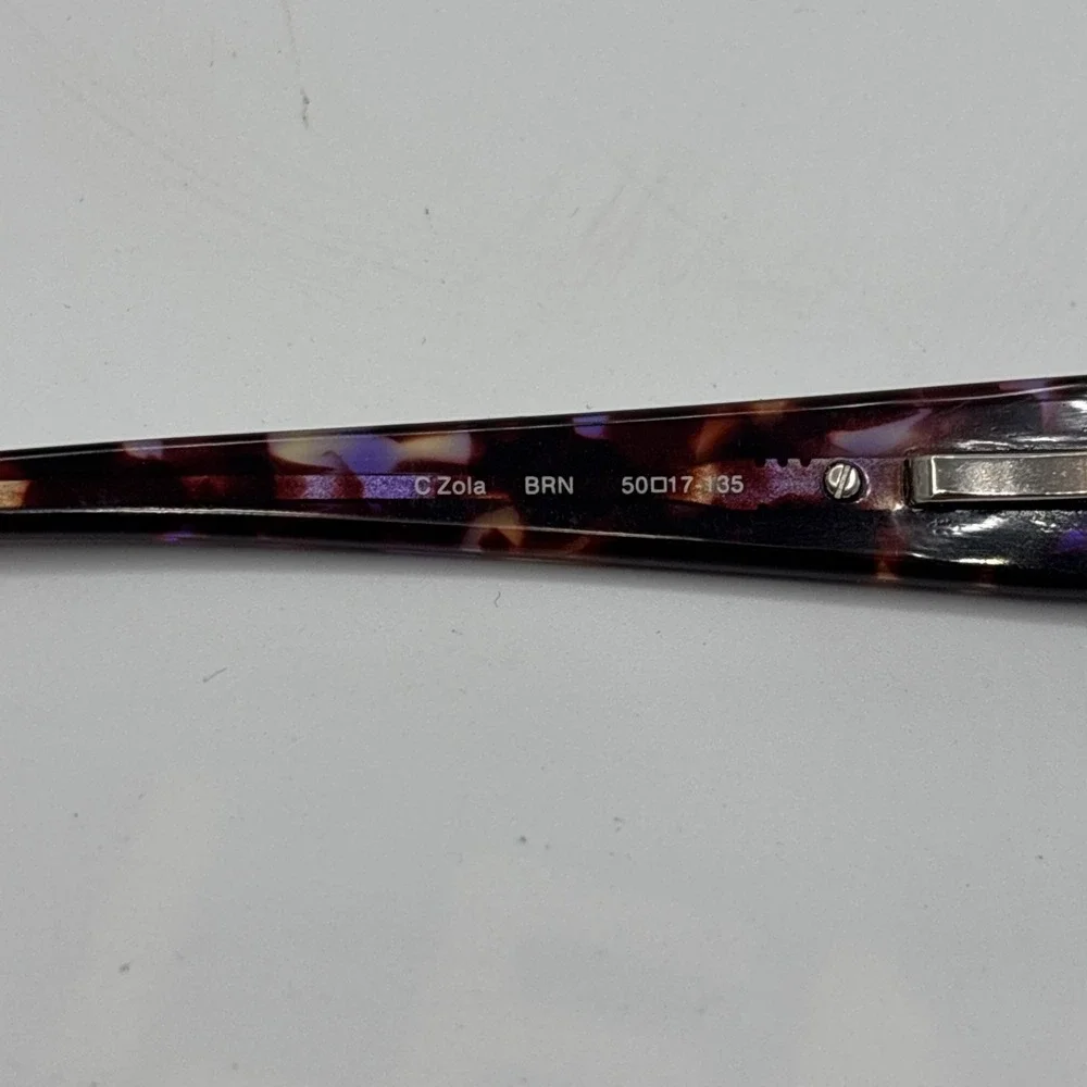 New Candie's C Zola Eyeglasses Frame Women's Brown Half Rim 50-17-135mm w/case